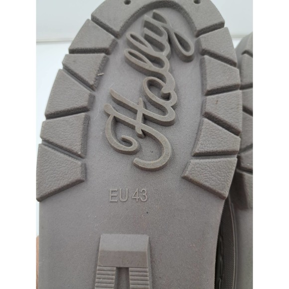 Holly Grey Mid calf booties w/faux fur inside 2 button closure EU 43  US 11 - Picture 7 of 8